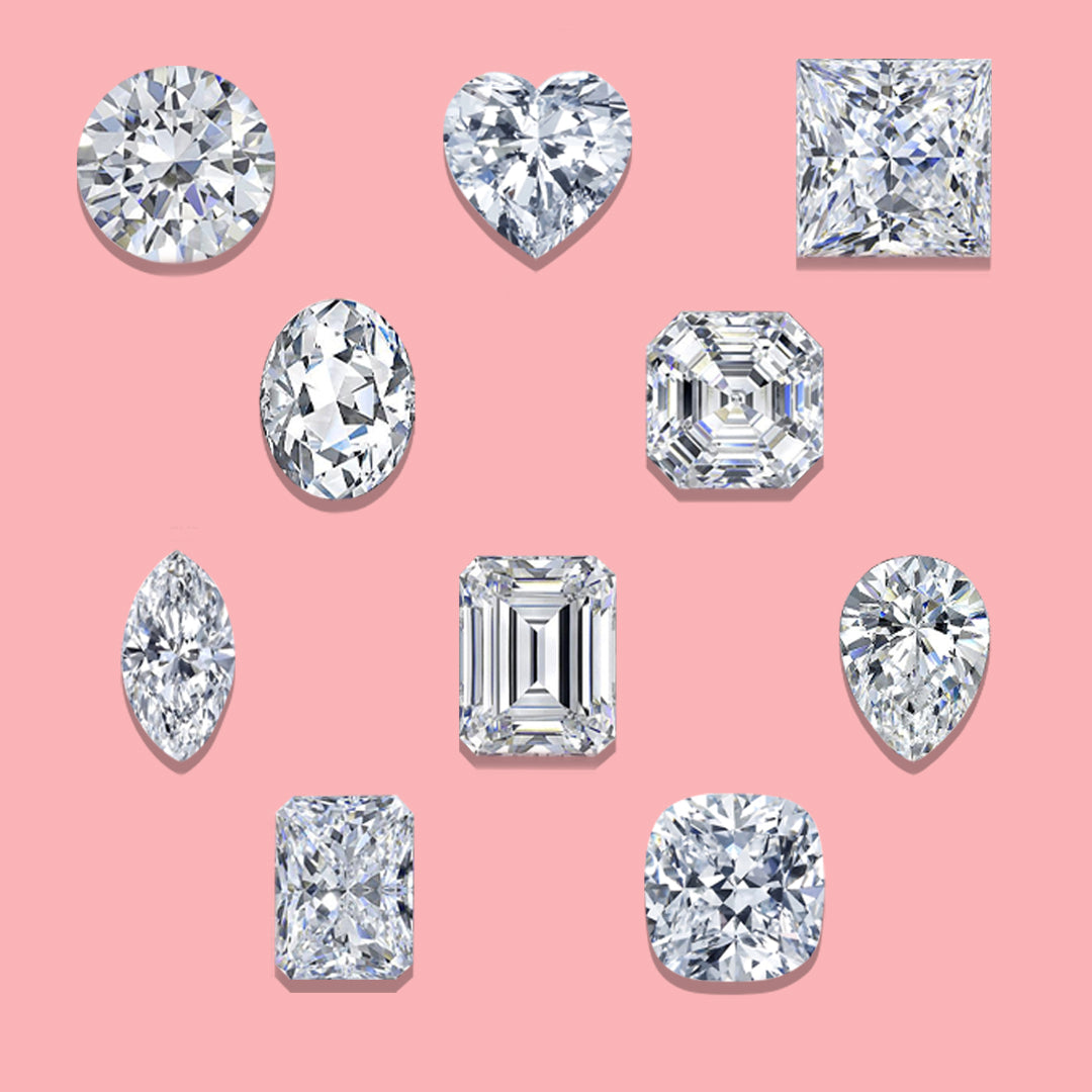 diamond shapes, diamond cut, ליטוש יהלום, צורות שונות יהלומים, יהלום לב, יהלום פרינסס, יהלום טיפה, יהלום אובל, יהלום אליפסה, יהלום עגול, יהלום אמרלד קאט, יהלום מרובע, יהלום מלבן, יהלום מרקיזה