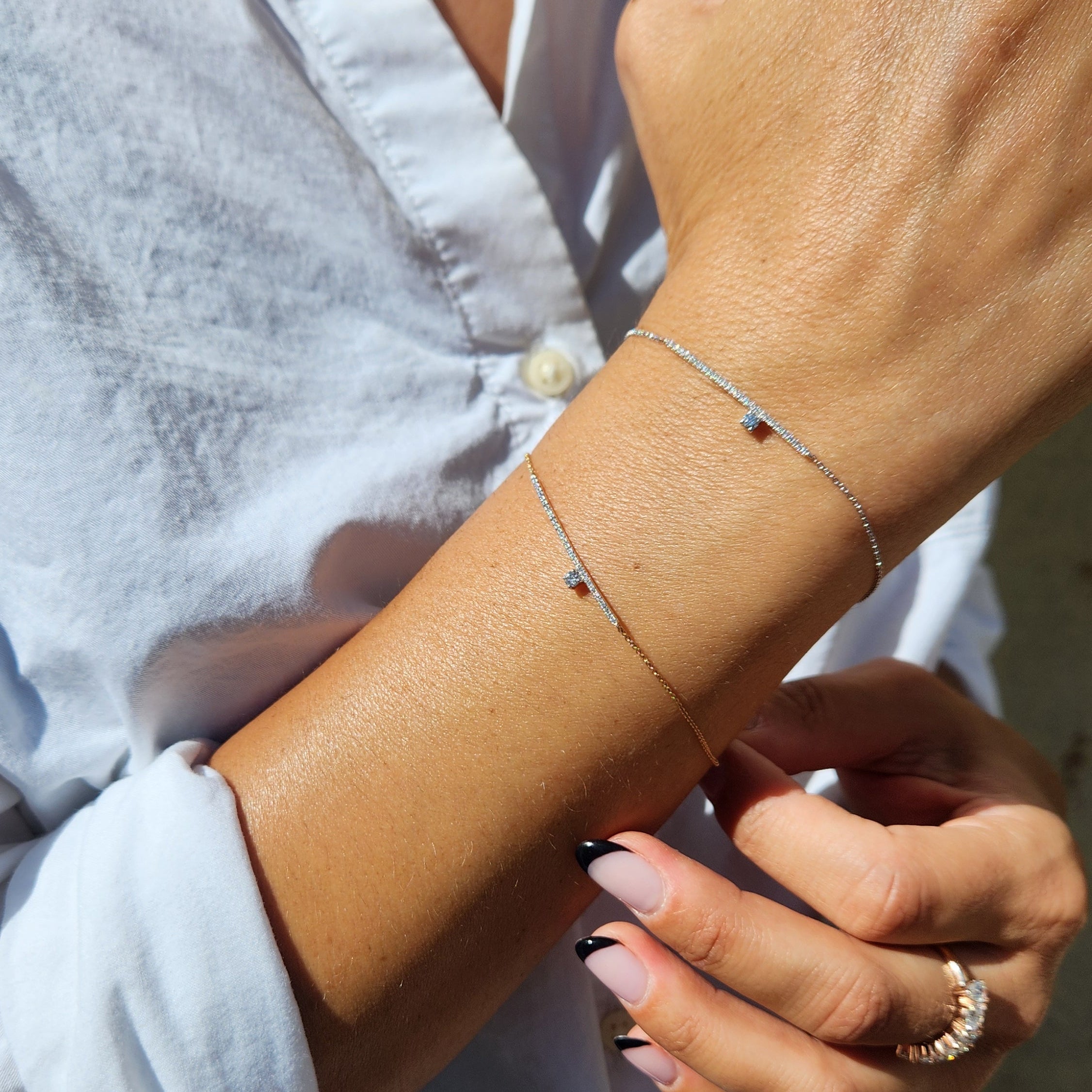 Lenox Diamond bar bracelet