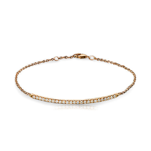 Diamond bar bracelet