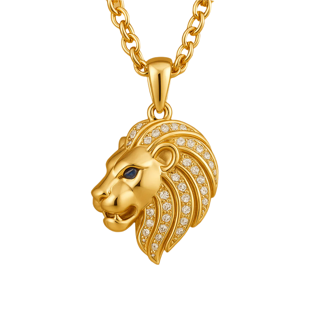 Lion Diamond Pendant