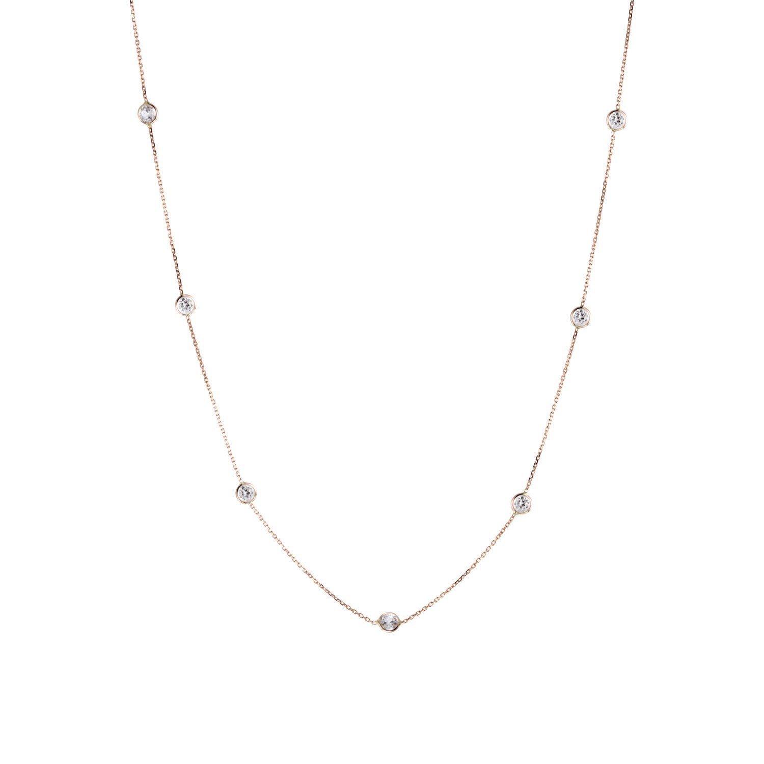 Diamond by the Yard Topaz Necklace