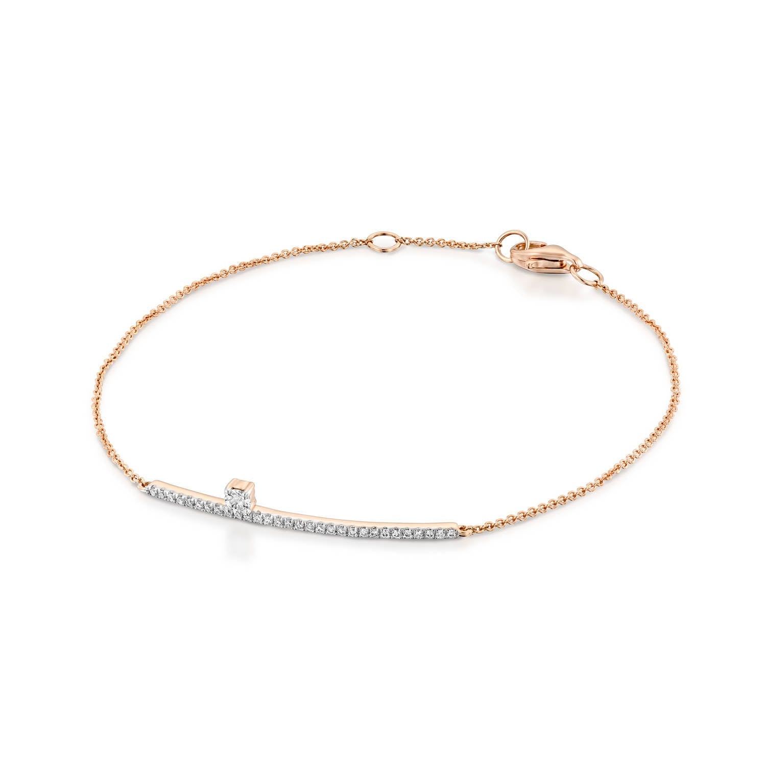 Diamond bar bracelet
