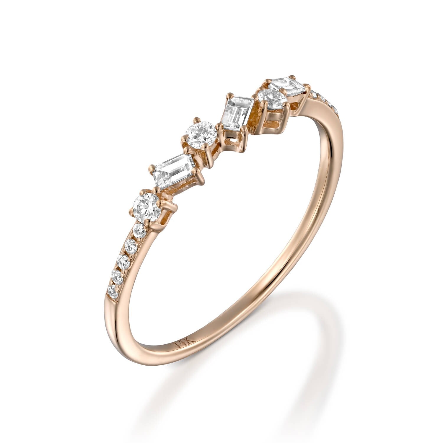 Baguette diamond eternity ring