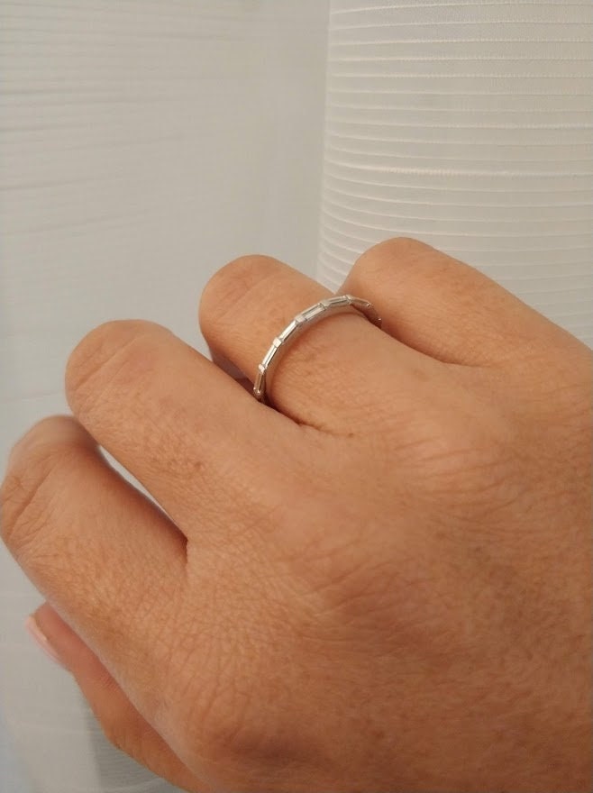 Baguette diamond eternity ring