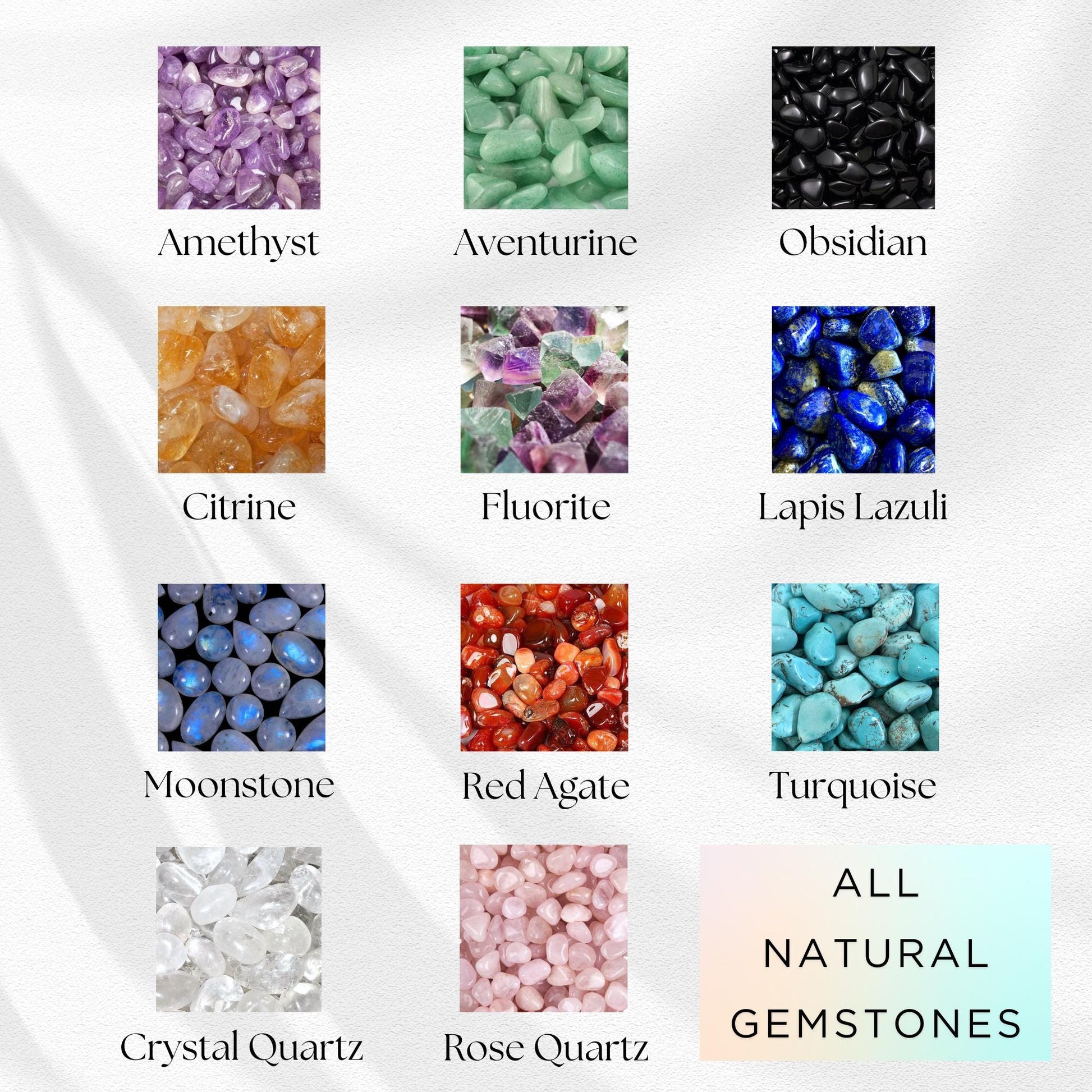 a bunch of different types of rocks and stones